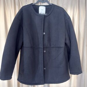 Calvin klein women’s faux shearling relaxed coat